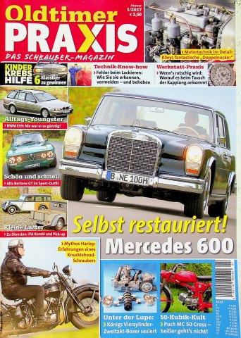Deckblatt Oldtimer Praxis (01/2017)